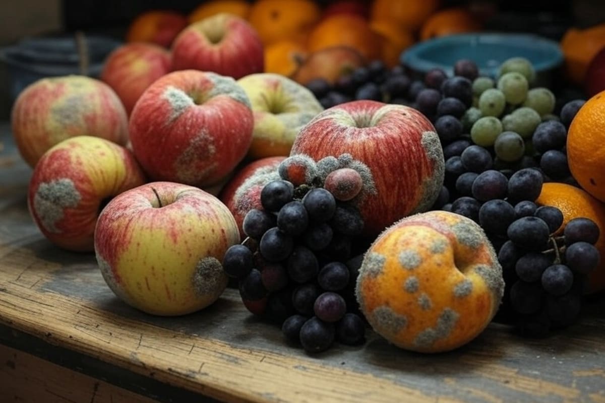 ¿Qué pasa si te comes una fruta o verdura que tiene moho?