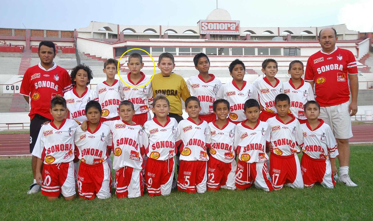 César Montes con la Selección Infantil de Sonora en 2007.