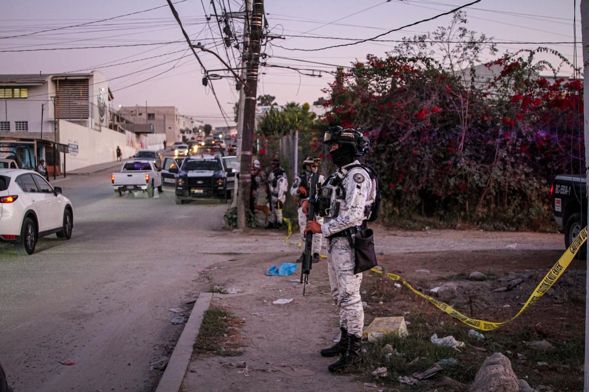 se trataba del cuerpo de una mujer envuelta en una cobija y presentaba huellas de violencia. Foto: Border Zoom