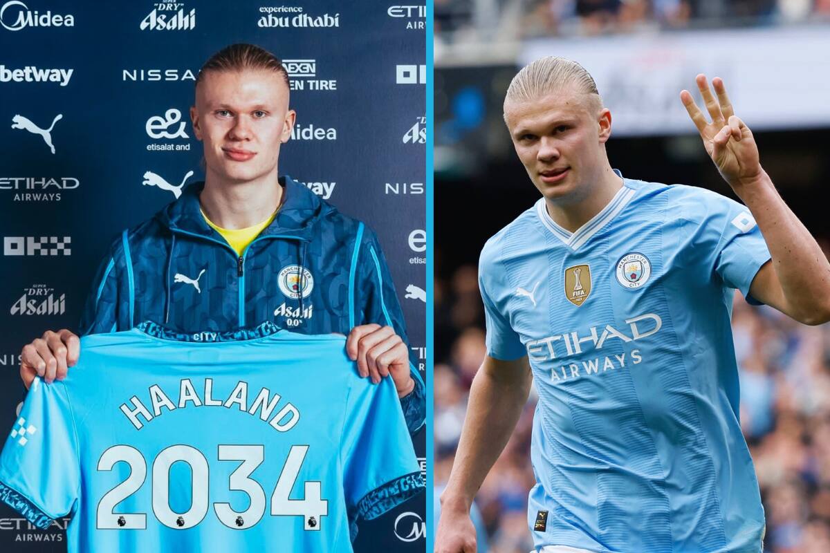 ¡Por casi 10 años! Erling Haaland extiende su contrato con el Manchester City hasta 2034