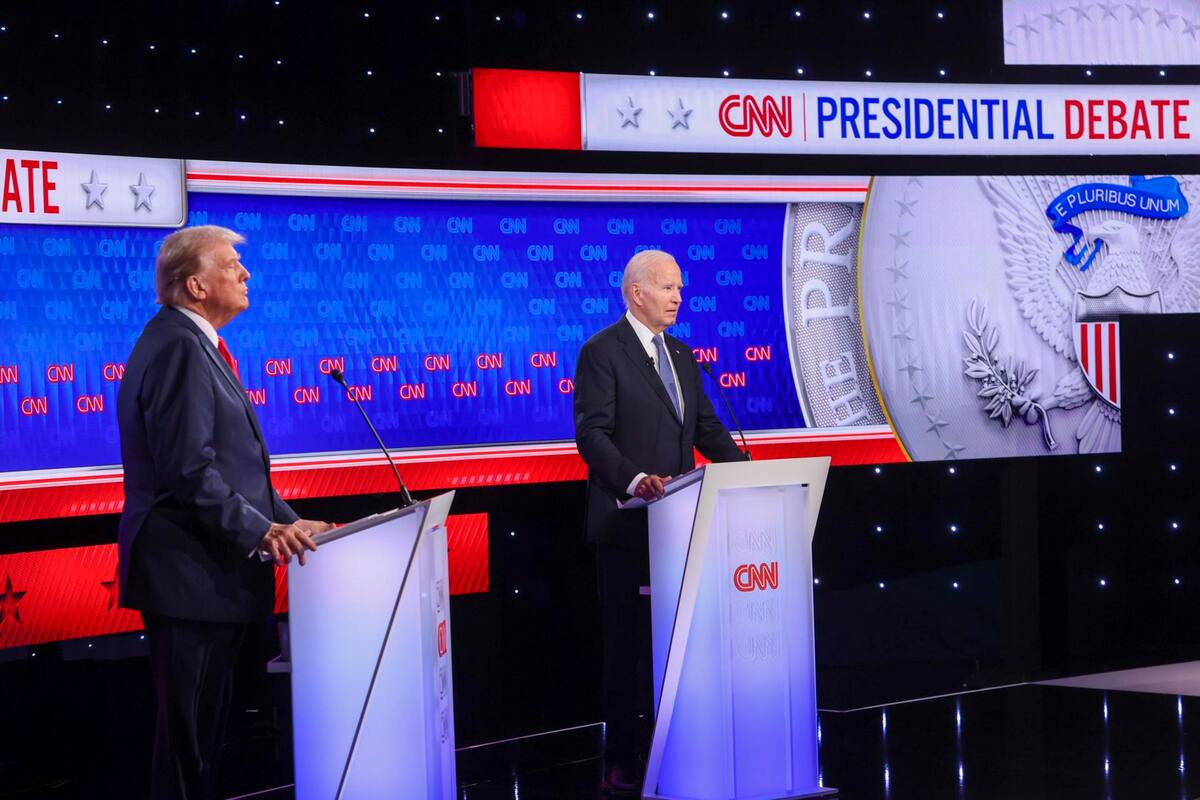 Primer debate presidencial en Estados Unidos. | EFE/EPA/MICHAEL REYNOLDS