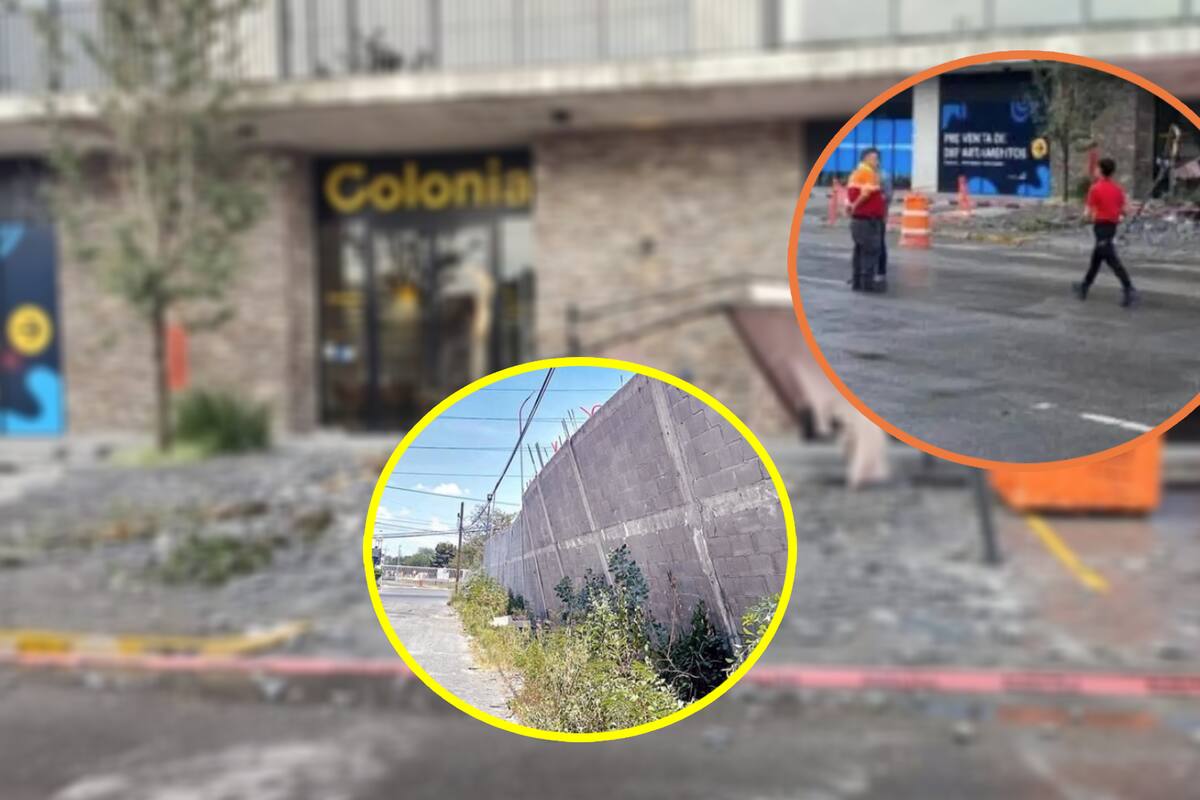 Mujer muere tras desplome de barda en Monterrey