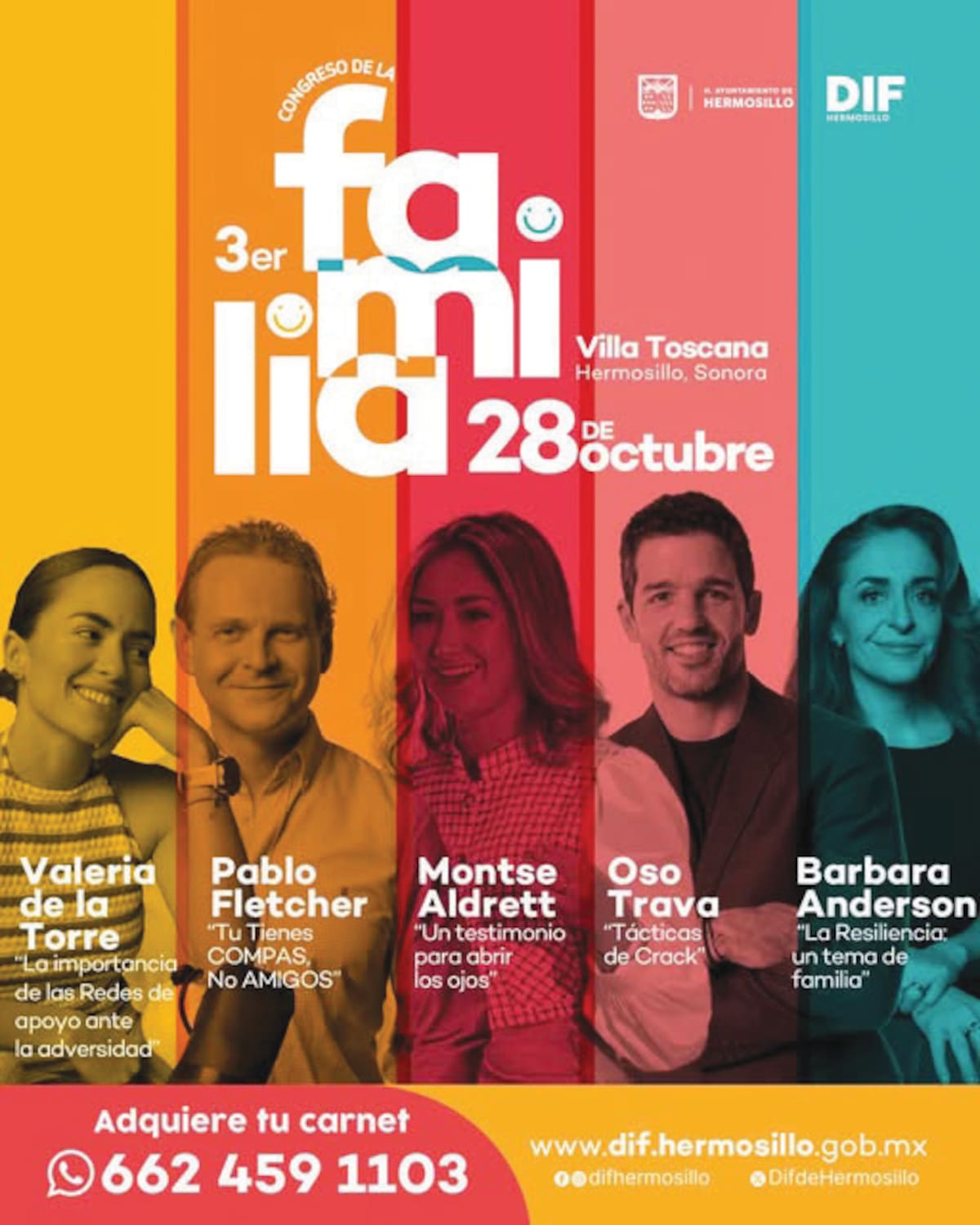 En el Tercer Congreso de la Familia se contará con conferencistas nacionales de primer nivel.