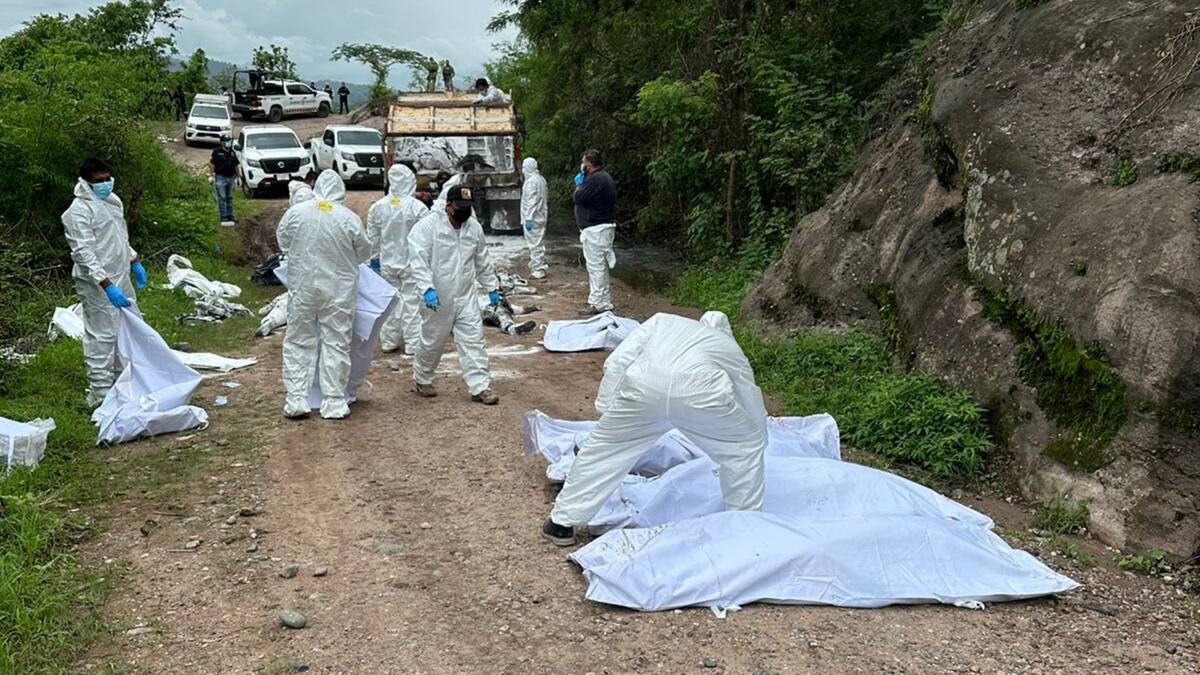 Fotografía de archivo digital donde las autoridades encontraron 19 cuerpos tras enfrentamiento de carteles en La Concordia, Chiapas. | Foto: Redes Sociales