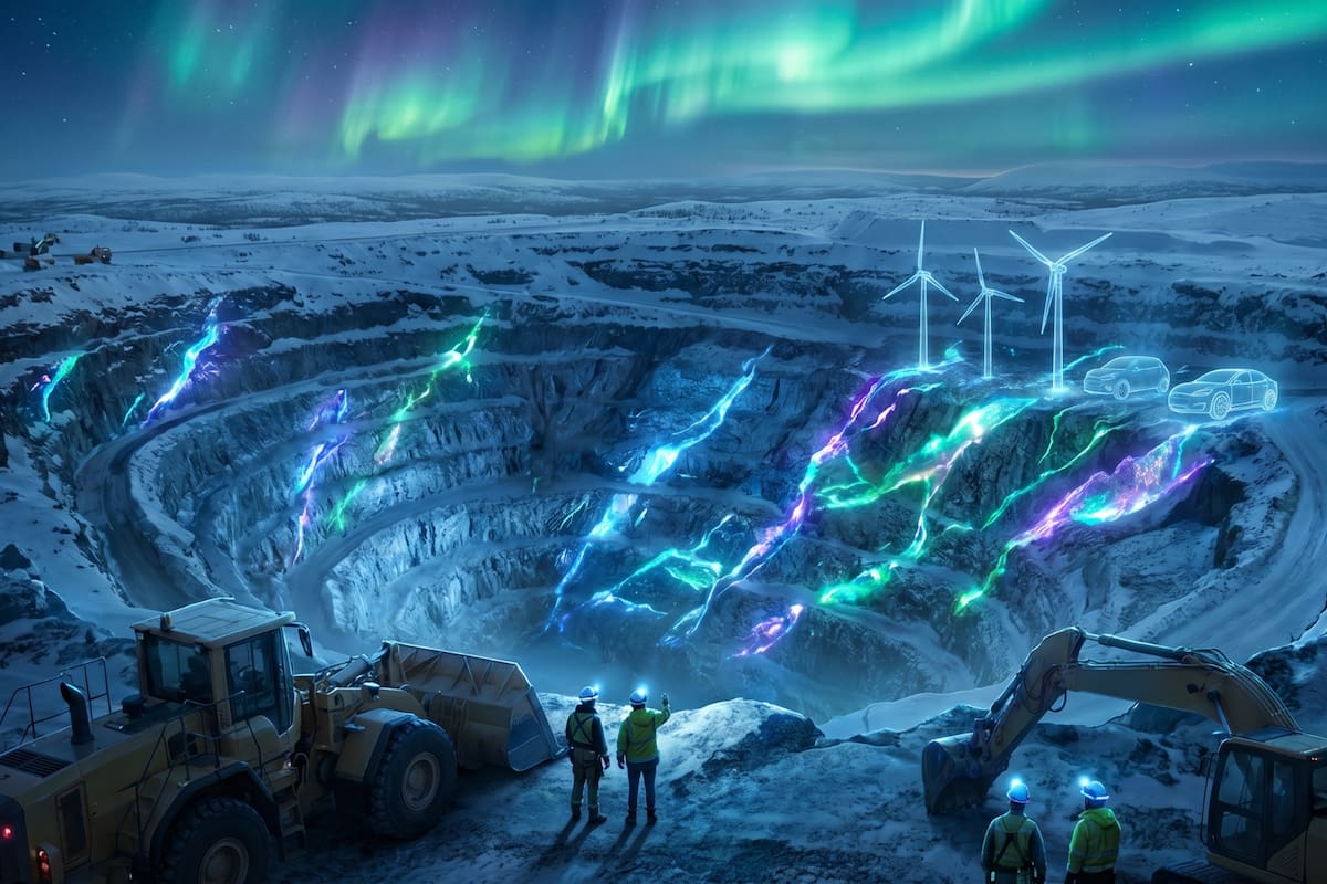 En Kiruna, Suecia, hay enterrado el mayor yacimiento de tierras raras de Europa valorado en 64,000 millones de euros y sin él no habría suficientes motores para autos eléctricos ni turbinas para energía eólica en el continente