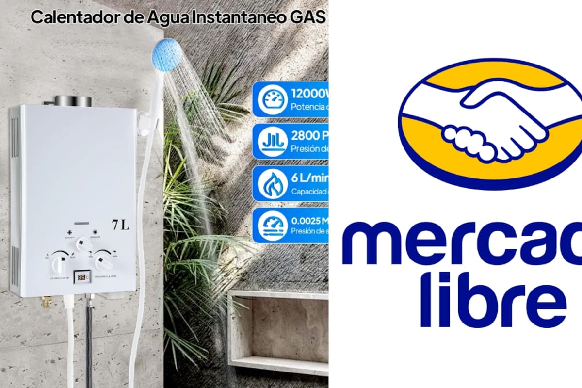 Mercado Libre sorprende con boiler de paso de 7 litros al 54% de descuento