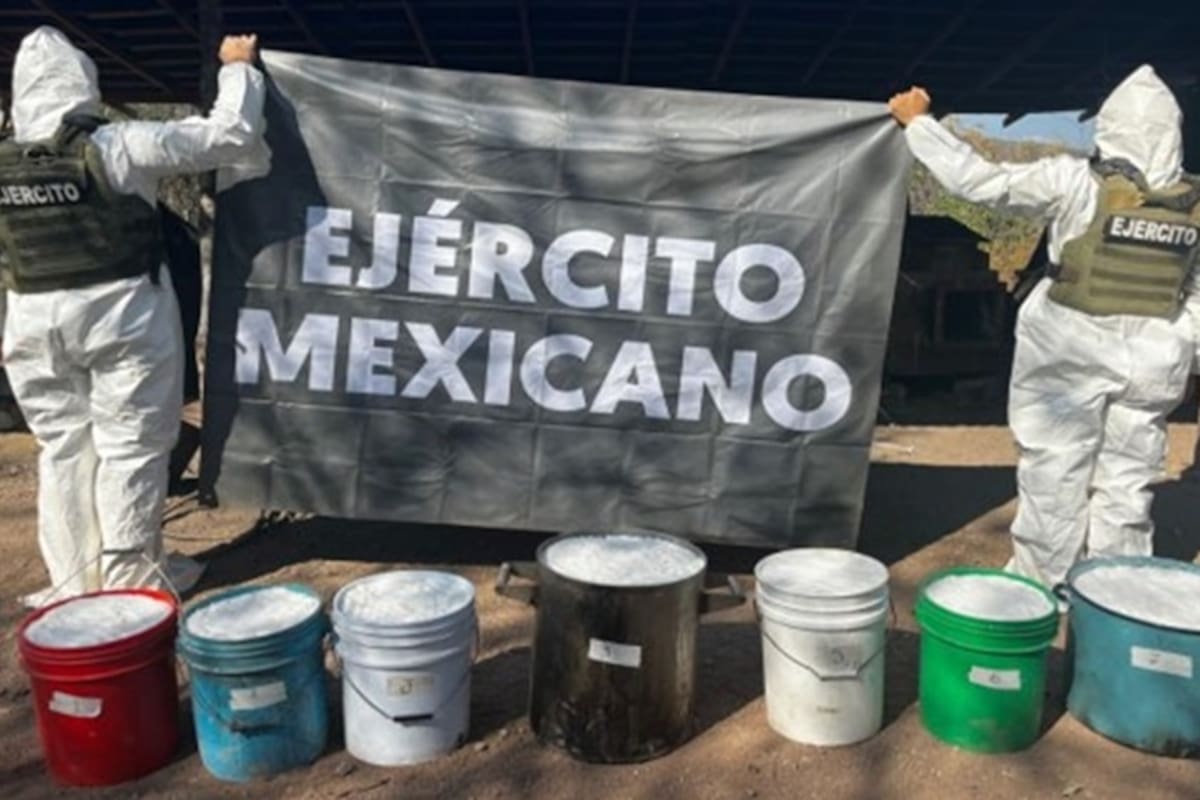 Aseguran laboratorio clandestino en Michoacán: decomisan 8 toneladas de precursores y 335 kilos de metanfetamina