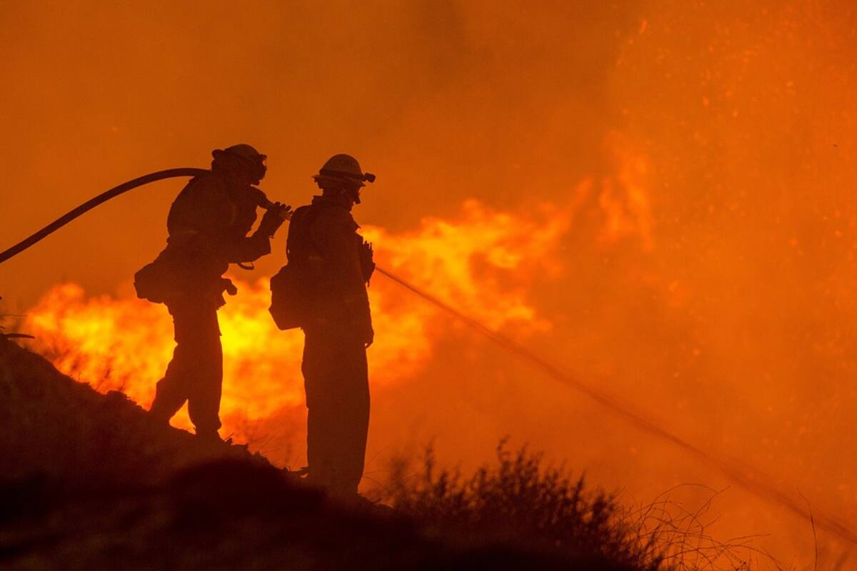 Por 260 pesos, combatientes de incendios forestales arriesgan su vida