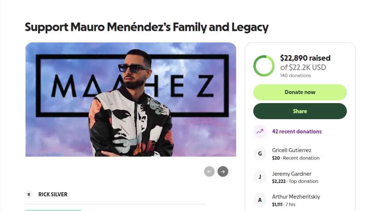 Piden donativos para despedir a Mauro Menéndez, hijo de Aylín Mujica.
