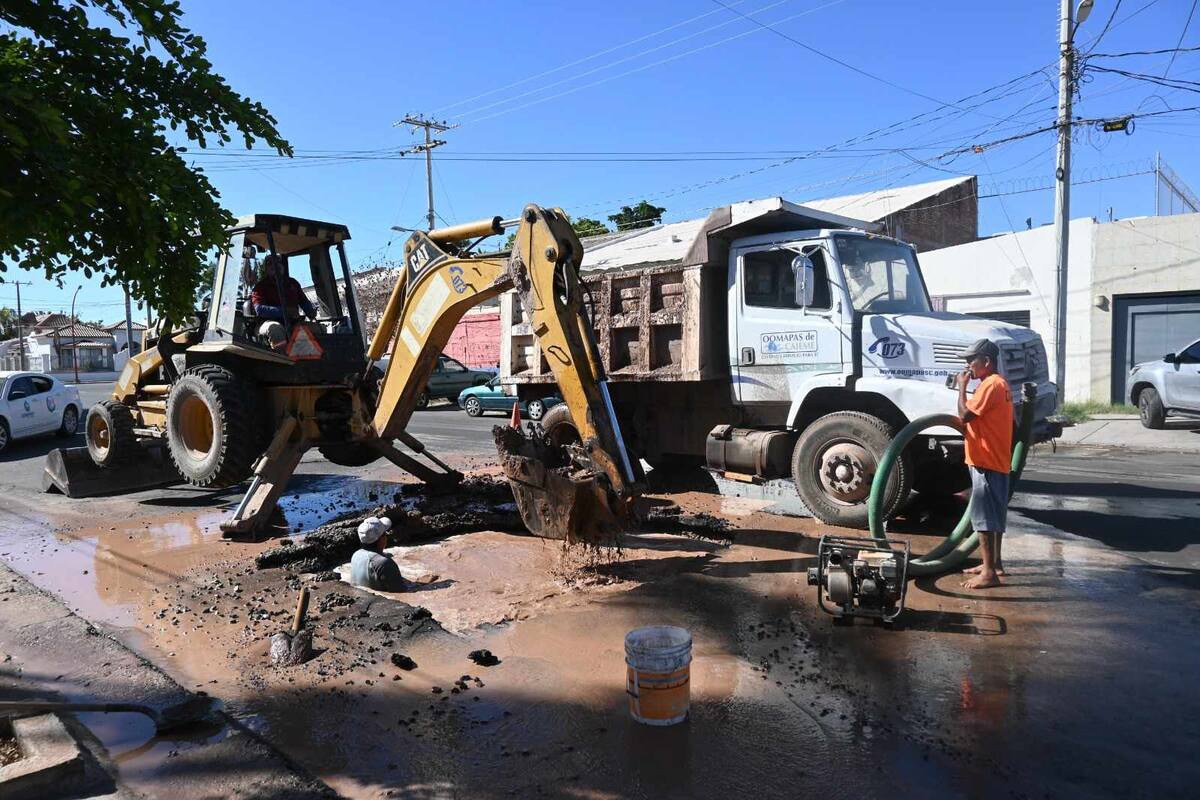 Reciben hasta 30 reportes diarios por fugas o drenaje colapsado en Cajeme