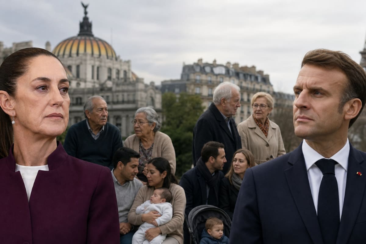 Mientras México registra una caída sostenida de la fecundidad, Francia llegó a 1.56 hijos por mujer en 2025 y enfrenta un envejecimiento cada vez mayor de su población, un fenómeno que también comienza a transformar la estructura demográfica mexicana