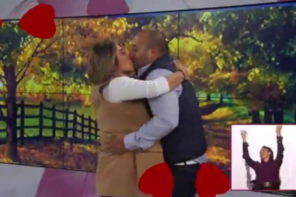 Conductora presenta noticia de propuesta de matrimonio... ¡para ella!