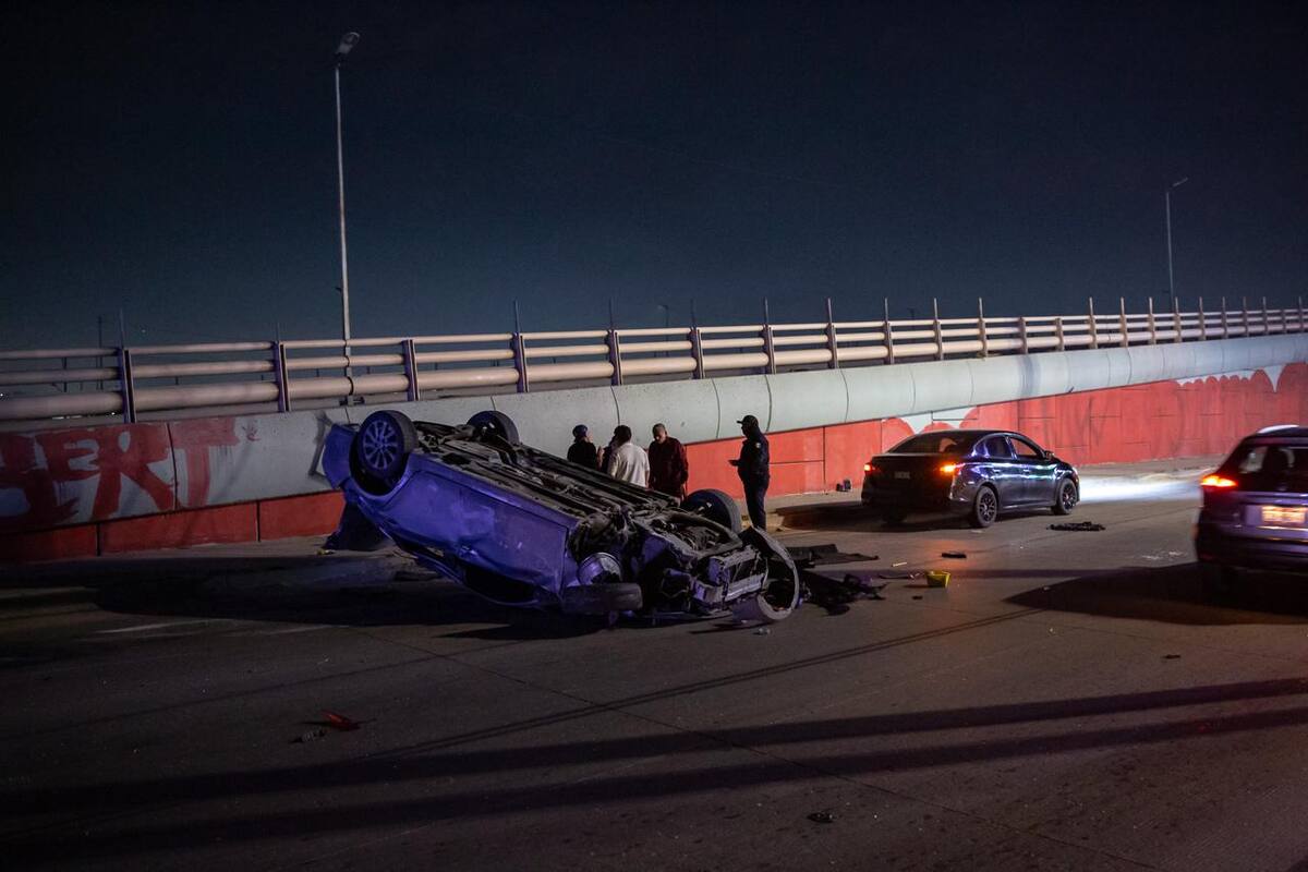 Noche del domingo deja un muerto y una volcadura en Tijuana