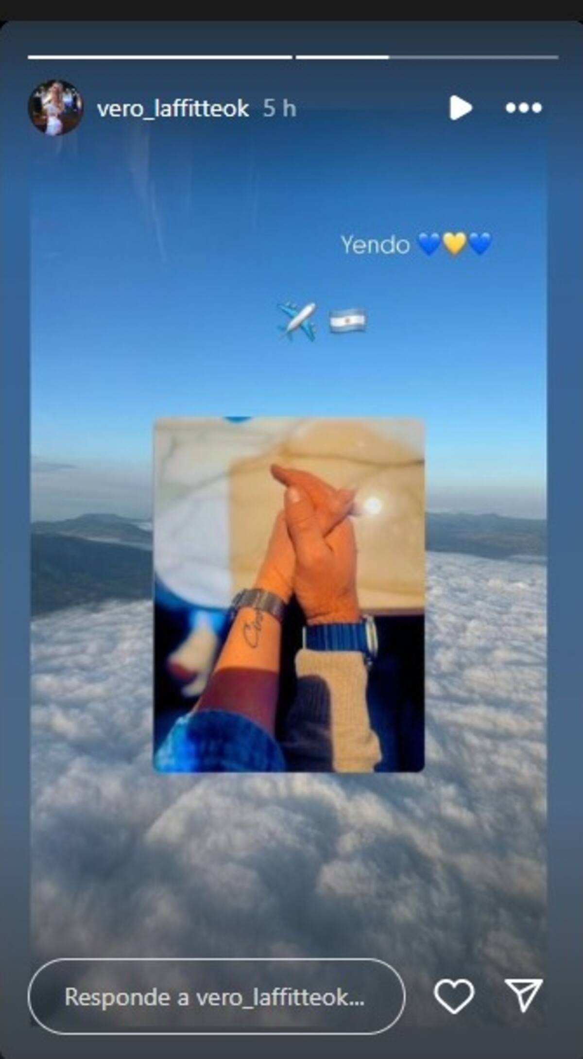 Verónica, esposa de Fernando Gago, publicó en instagram un fotografía que muchos interpretan que Fernando Gago es el nuevo entrenador del Boca Juniors. | Foto: @vero_laffitteok