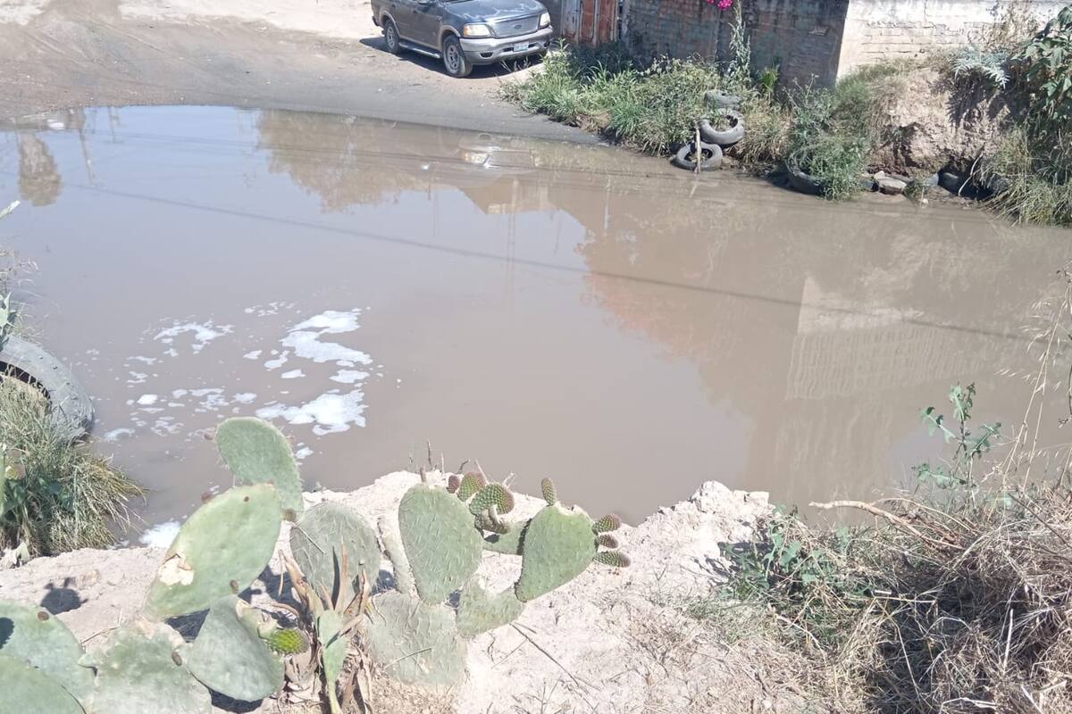 Vecinos de la colonia Las Torres afectados por tubería rota