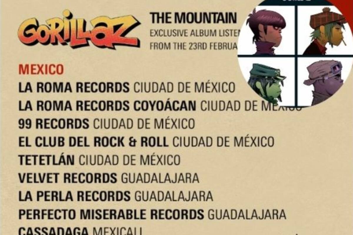 Gorillaz llevará sus “listen parties” a Mexicali y Tijuana