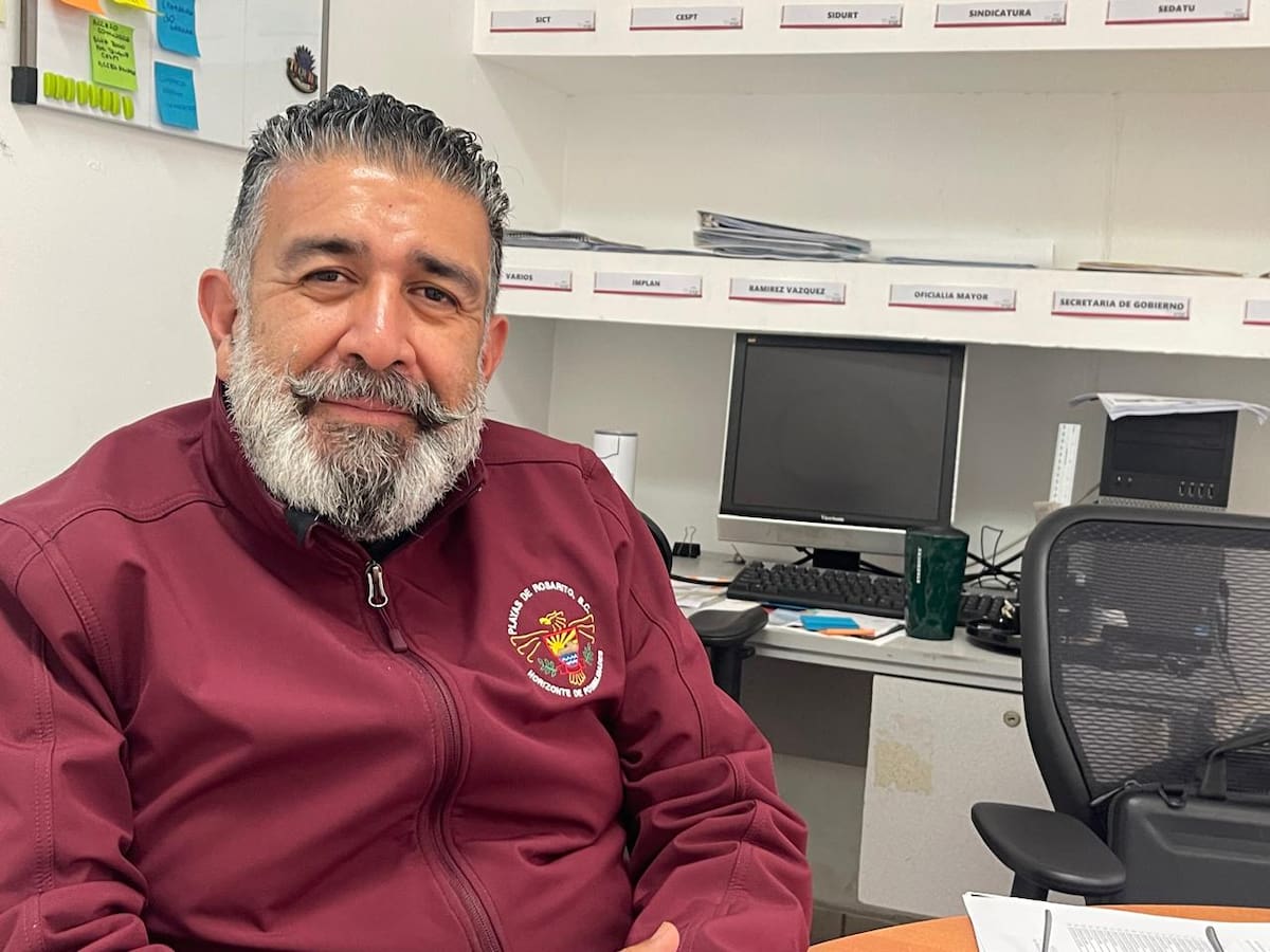 Luis Fernando González Vergara, Secretario de Desarrollo y Servicios Urbanos de Rosarito | Foto: Carmen Gutiérrez