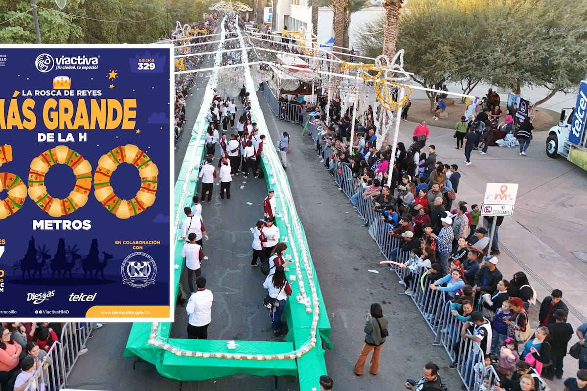 ¿Quién quiere rosca? Invitan a celebrar y partir una súper Rosca de Reyes de 600 metros en el Centro de Hermosillo