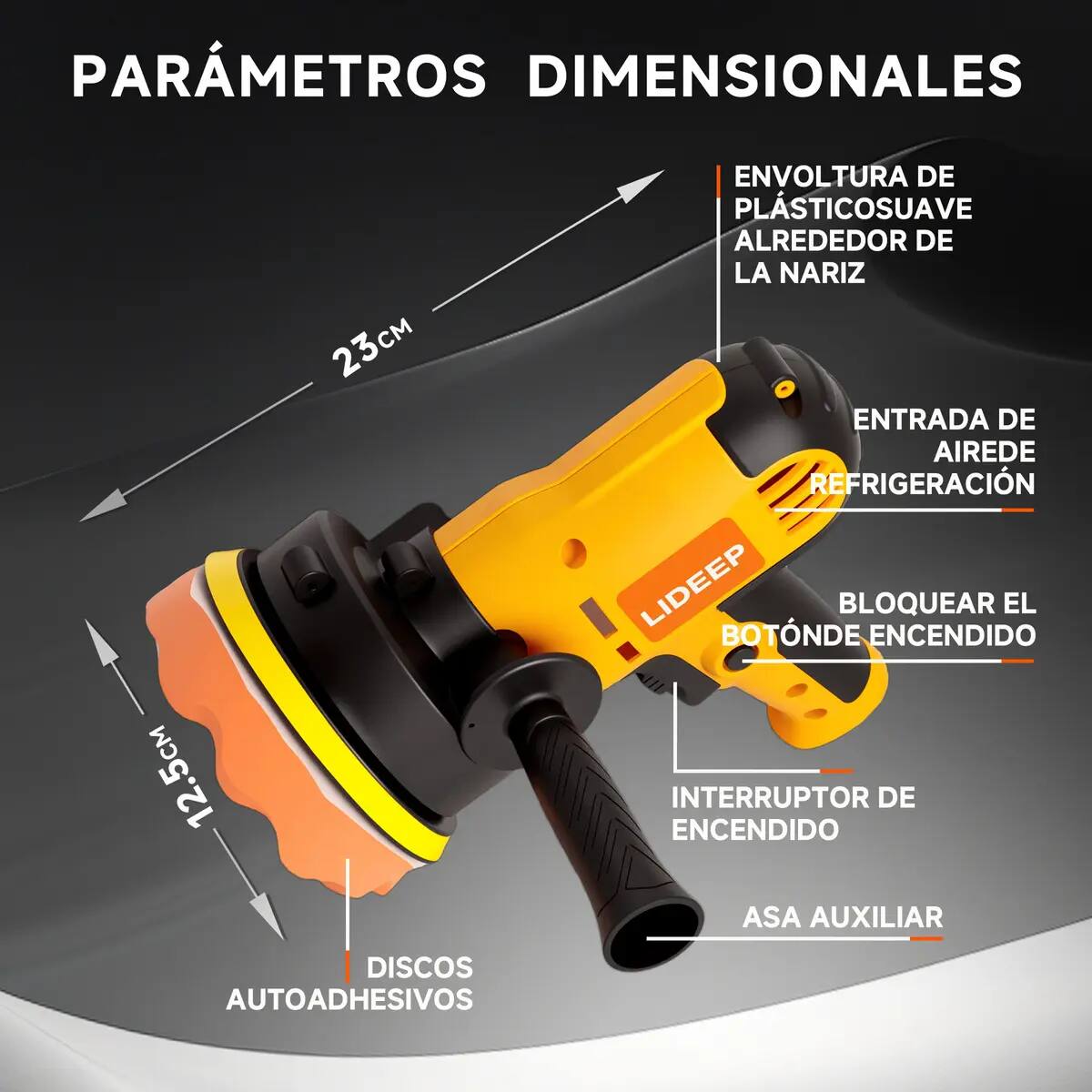 Pulidora eléctrica de mano LIDEEP de 700 watts | Mercado Libre