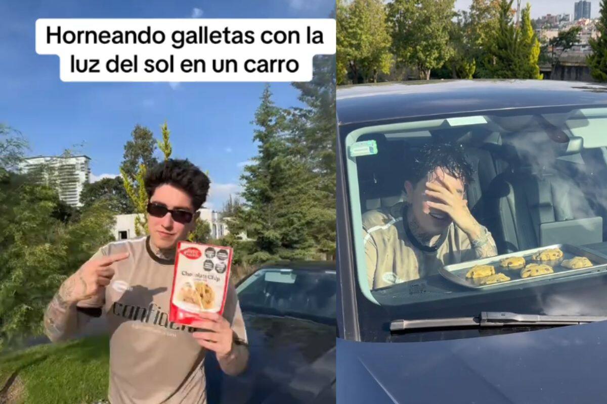 ¿Es posible hornear unas galletas con la luz del sol en un carro?: Influencer busca descubrir la verdad
