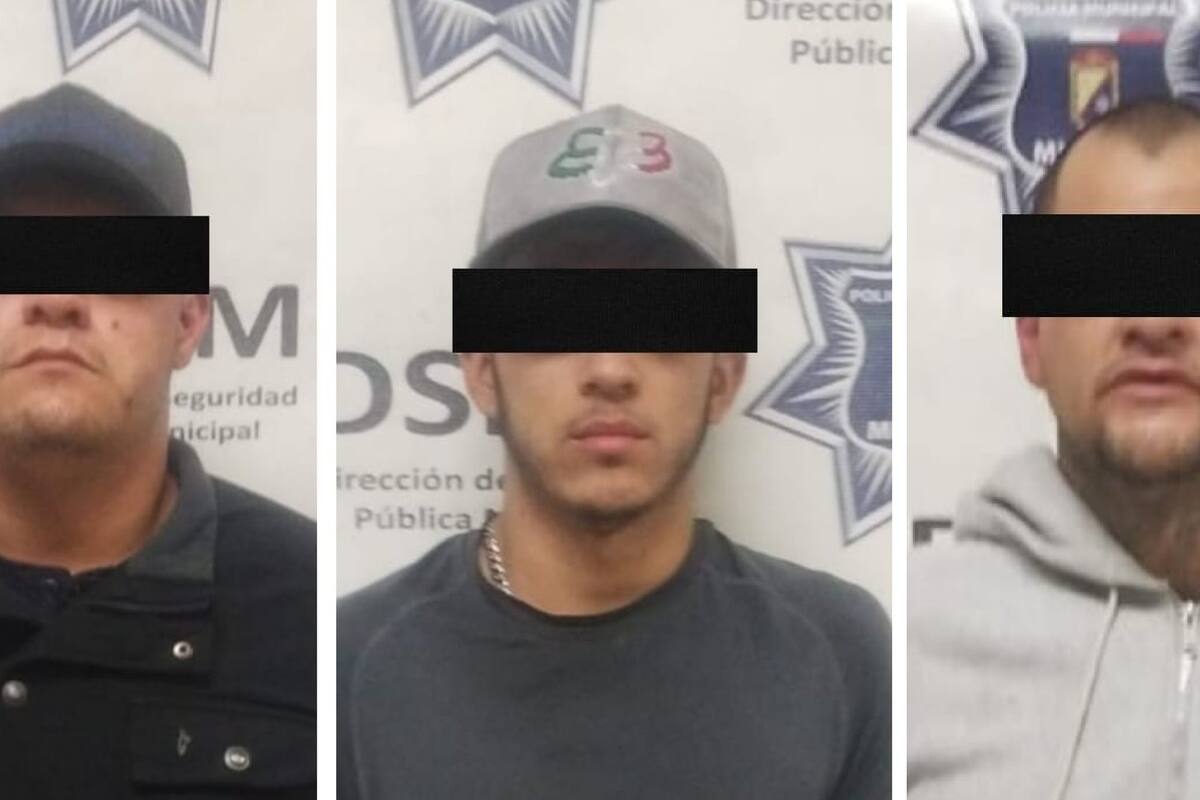 Detienen a tres presuntos asaltantes; son de los “más buscados”