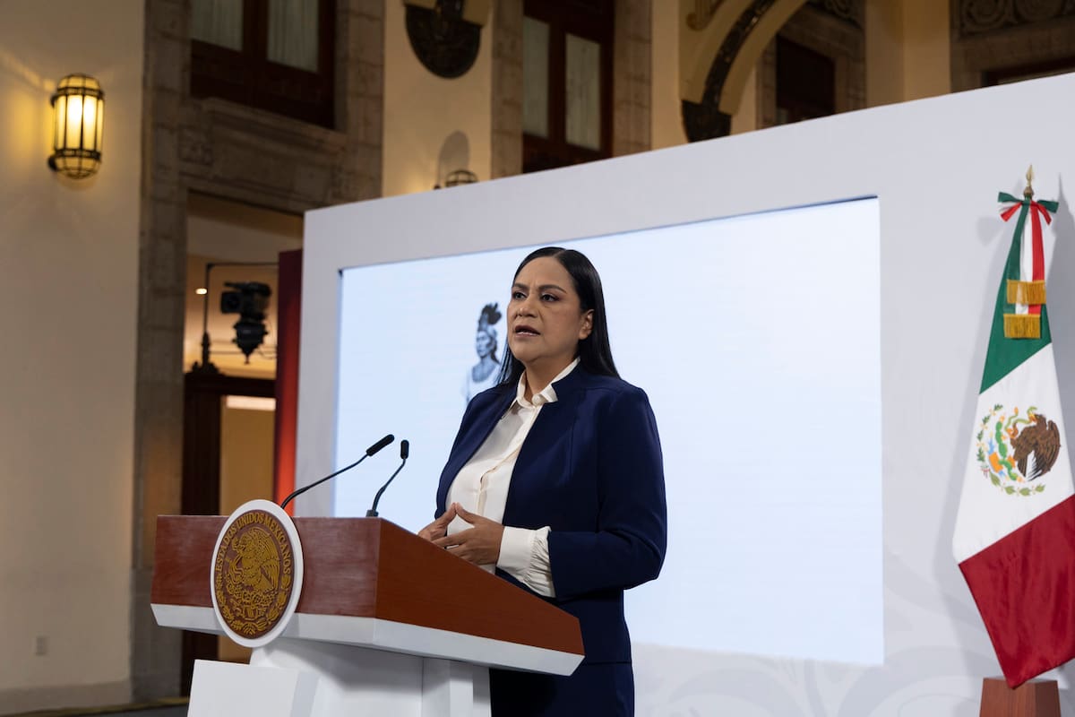 Cuauhtémoc, Ciudad de México, México, 24 de octubre de 2025. Ariadna Montiel Reyes, secretaria del Bienestar. | Foto: Juan Carlos Buenrostro / Presidencia