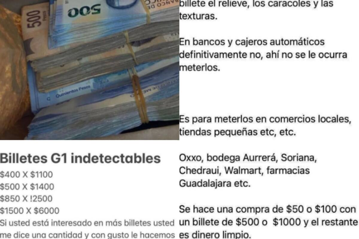 Denuncian venta de billetes falsos por Internet en Hermosillo