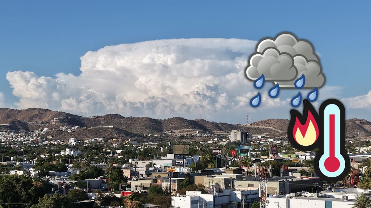 El SMN prevé lluvias de hasta 150 mm en el norte de Sonora, calor superior a 45 °C y rachas de viento de hasta 70 km/h entre martes y jueves.