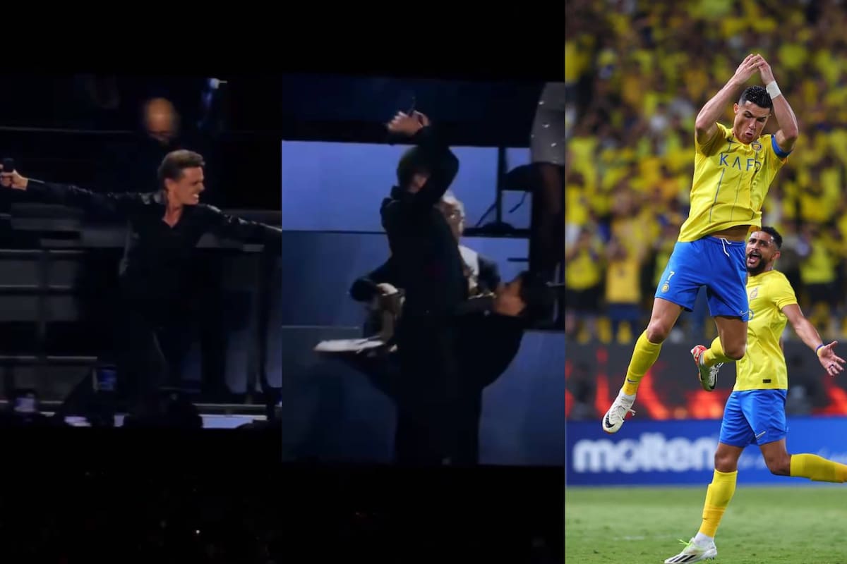 VIDEO: Luis Miguel sorprende con celebración al estilo Cristiano Ronaldo en San Luis Potosí