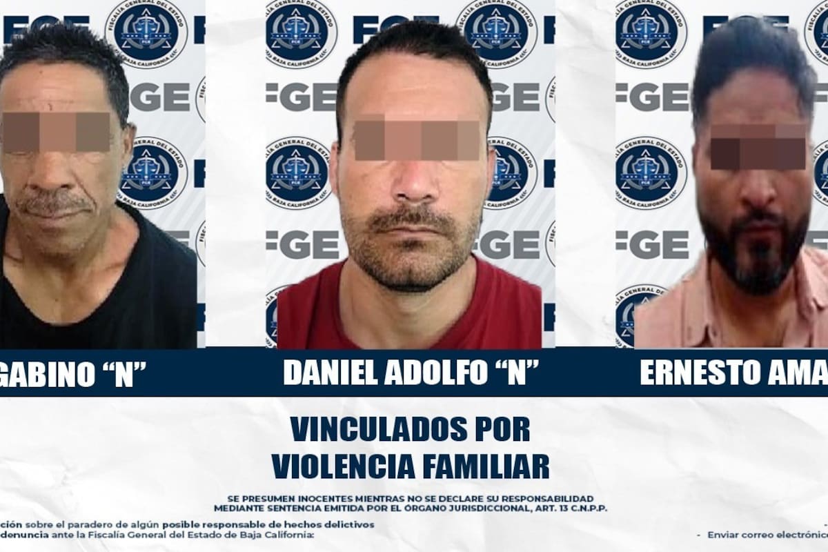 Dan prisión preventiva a tres hombres acusados de agredir a sus familiares