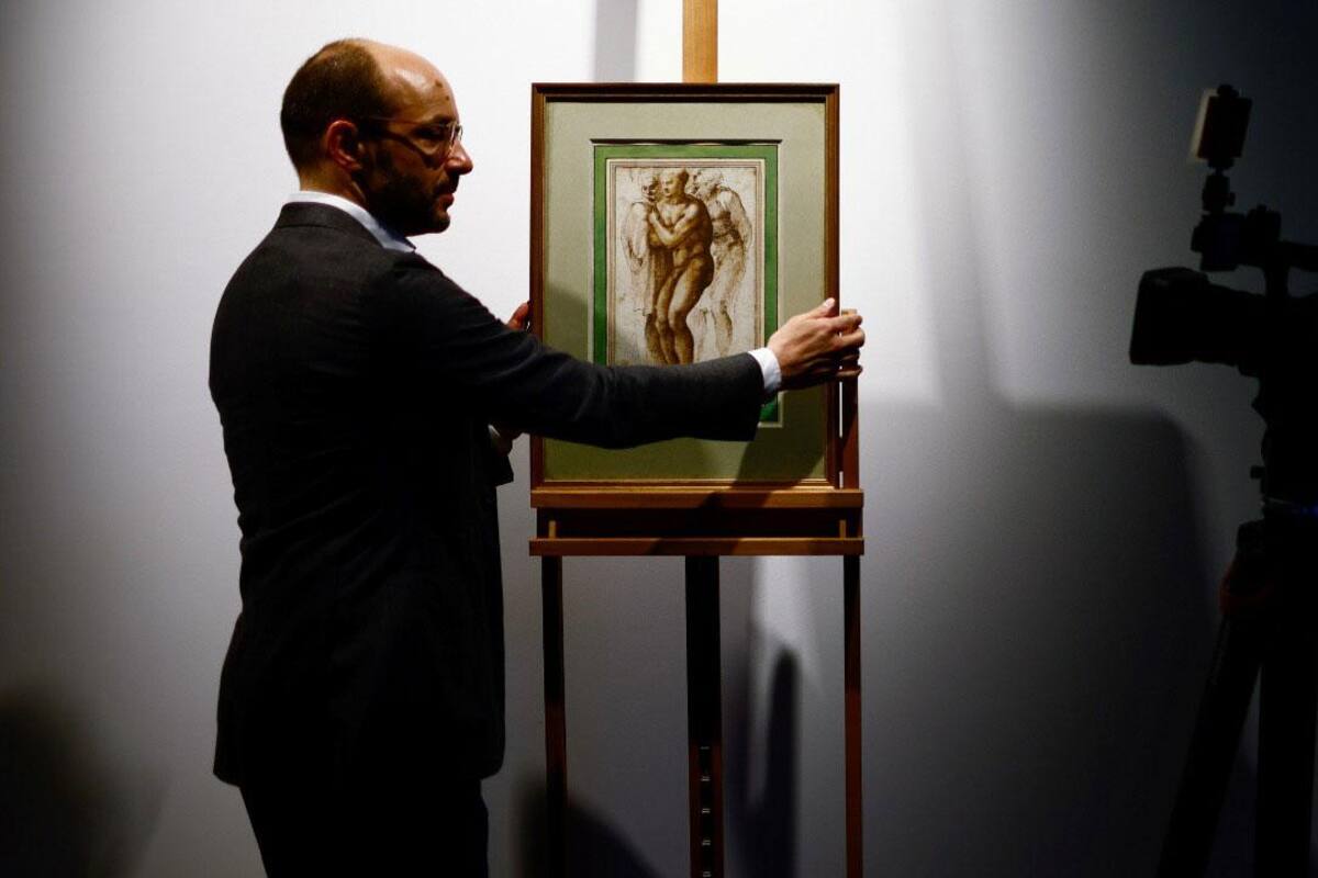 Subastan dibujo inédito de Miguel Ángel en 24 mdd