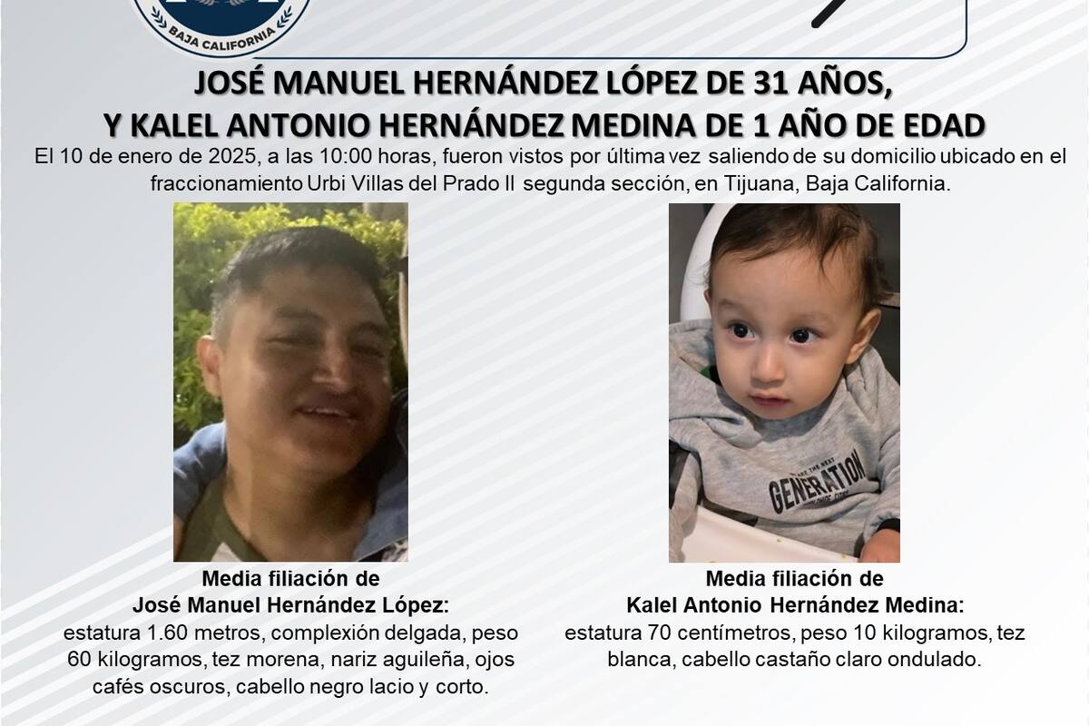 Se busca a José Manuel Hernández López y Kalel Antonio Hernández Medina