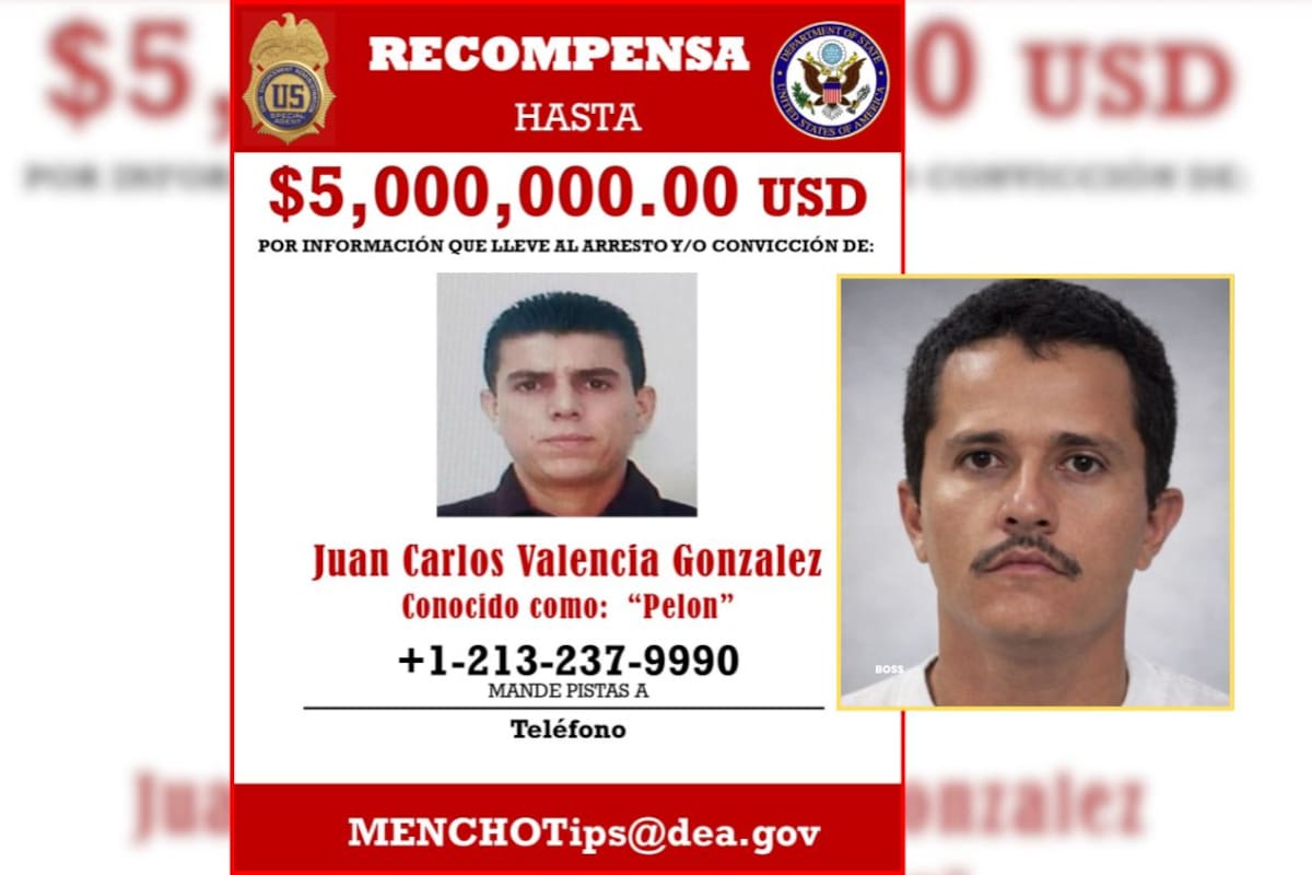 EEUU identifica a Juan Carlos Valencia González, hijastro de “El Mencho”, como nuevo líder del CJNG en nueva estructura sancionada por OFAC