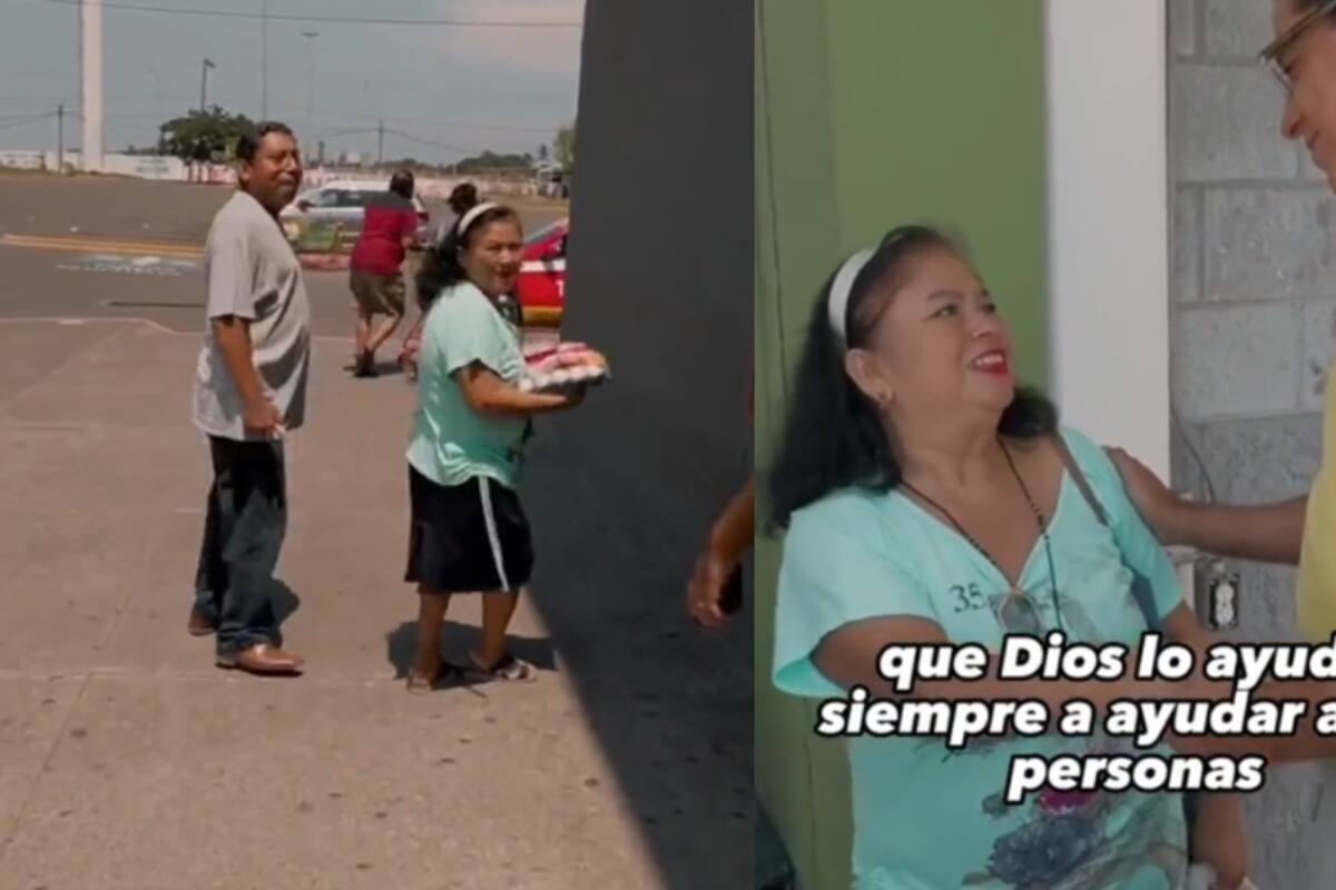 Un influencer le compra una despensa completa a una pareja que llevaba más de un año sin poder llenar su carrito de supermercado