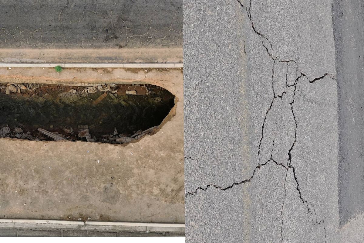 Colapsa tramo de bóveda en el Río Nuevo y aparece grieta en calle de la Conjunto Urbano Universitario