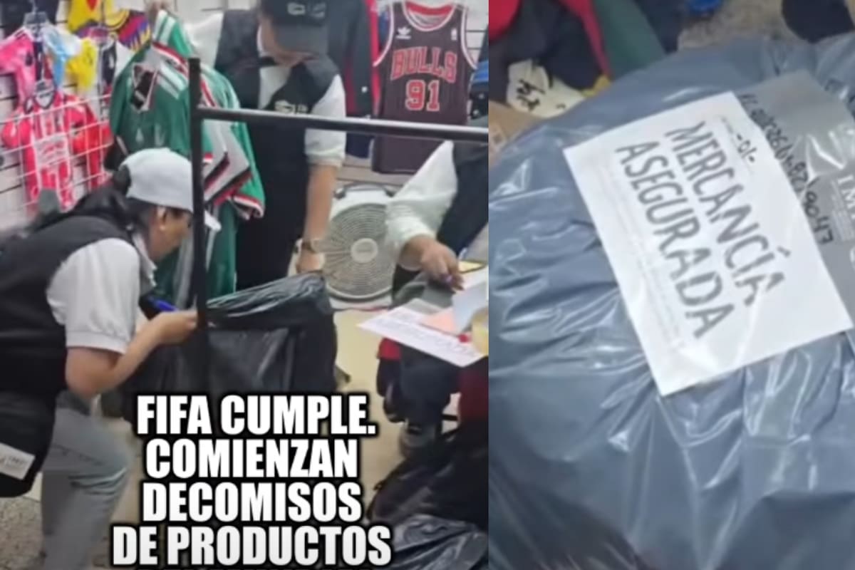 “FIFA empieza a decomisar y retirar productos pirata del Mundial”: Video de autoridades llevándose mercancía pirata del Mundial, la Selección y otros artículos se vuelve viral en redes sociales