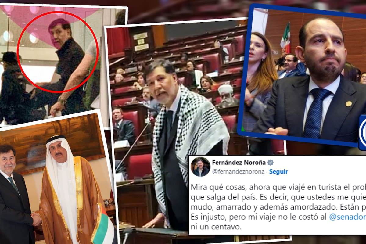 Fernández Noroña viaja a Roma para participar en cumbre y recibe críticas por “abandonar” al Senado; Marko Cortés reclama “hipocresía”, le impidió asistir a evento similar en Francia