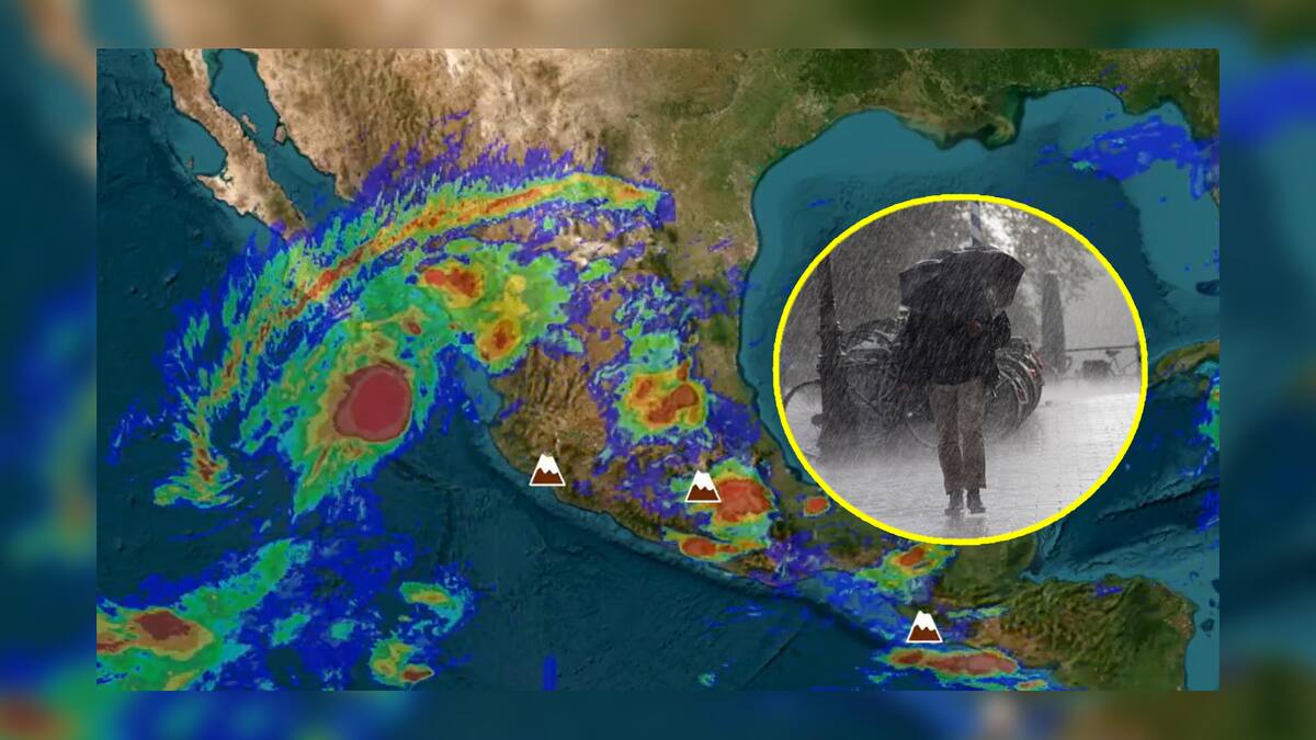 La tormenta tropical Ileana traerá lluvias torrenciales en estos estados de México durante este viernes 13 de septiembre. Foto: Especial