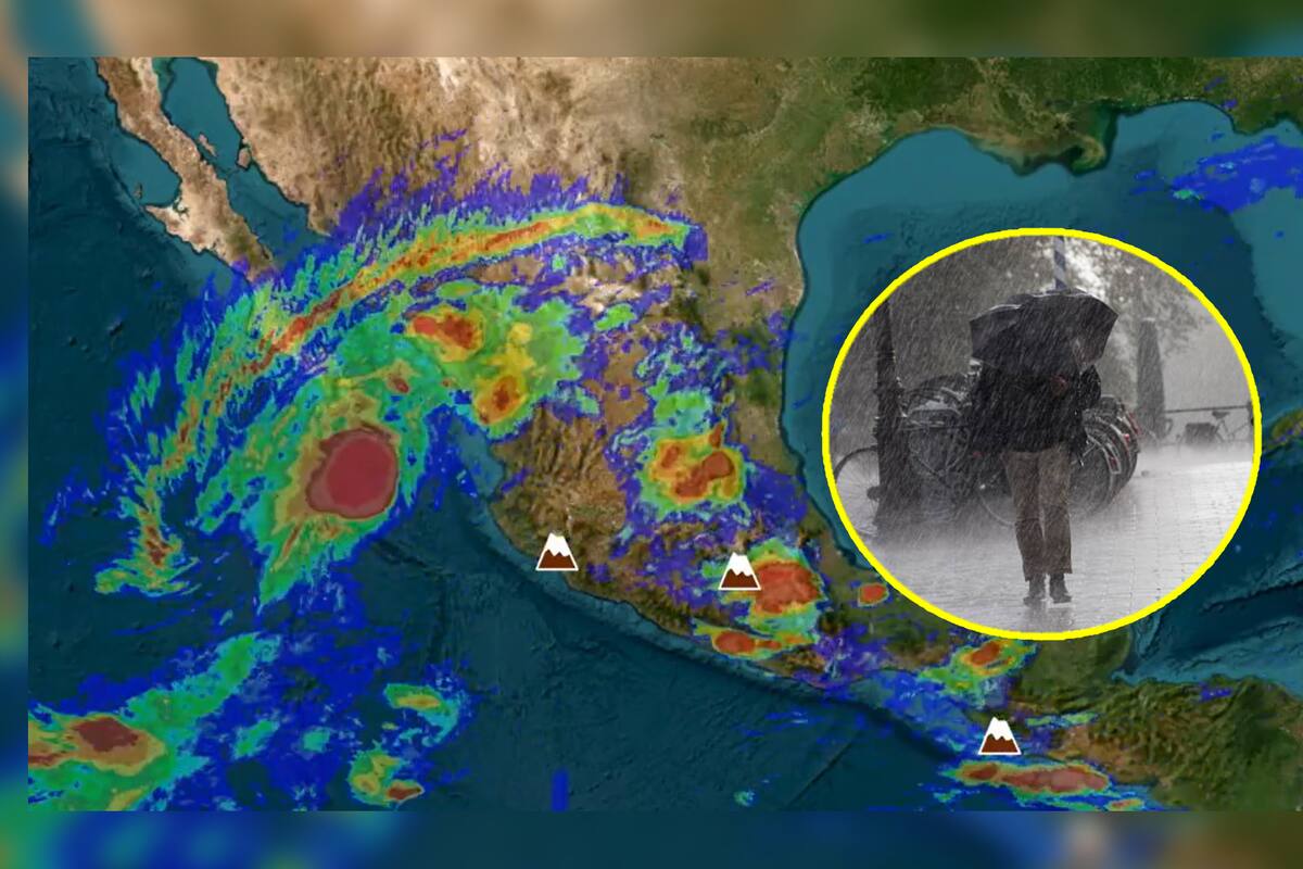 ¡Aguas! Tormenta tropical Ileana y onda tropical 22 traerán lluvias torrenciales a estos estados de México durante este viernes 13 de septiembre