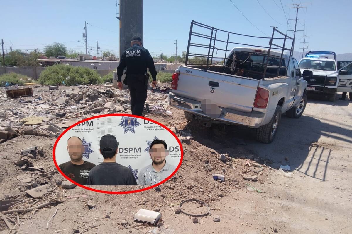 Policía Ecológica detiene a tres tirando escombro al canal Tulichek