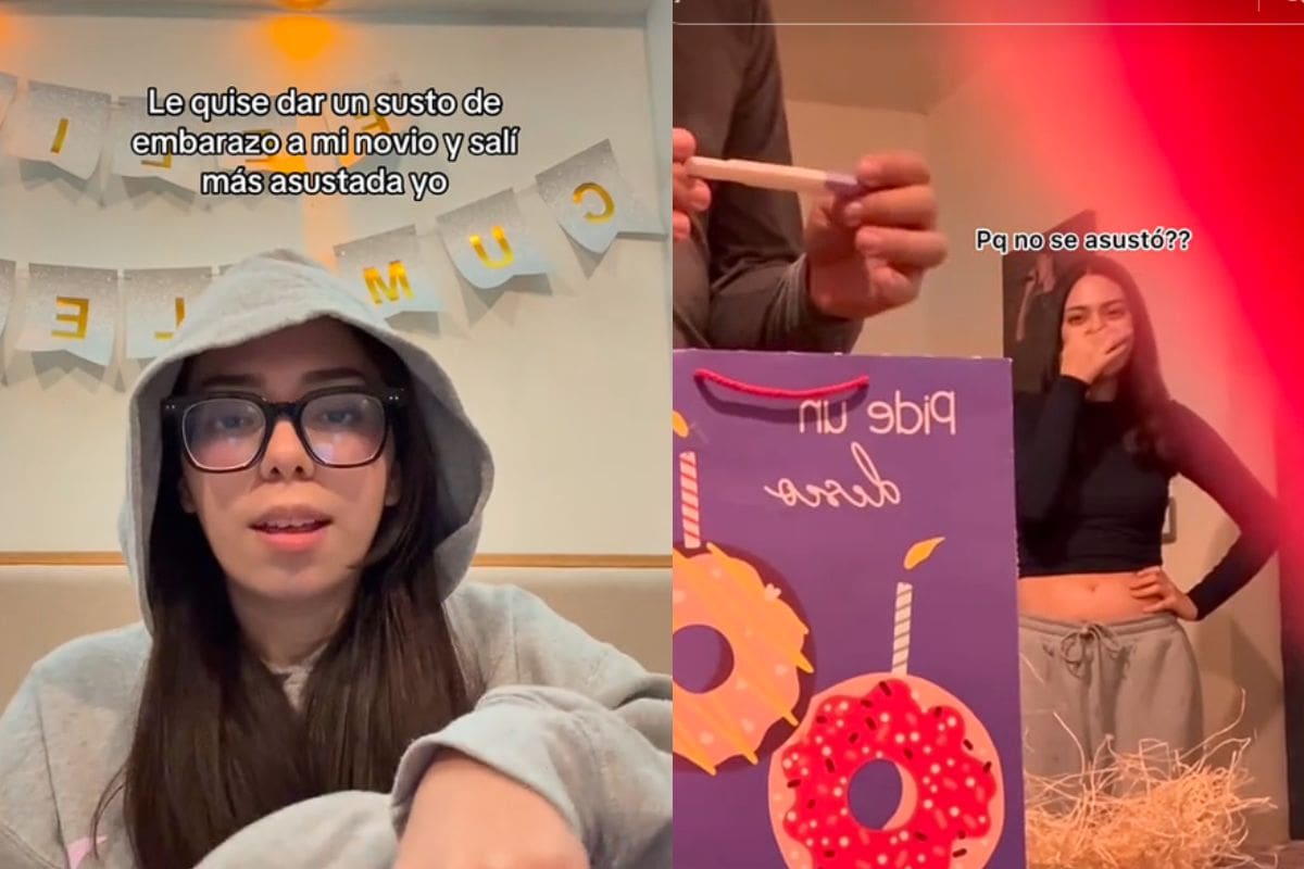 Mujer le da un “susto de embarazo” a su novio para ver su reacción