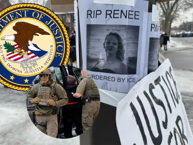 El Departamento de Justicia de EEUU descartó abrir una investigación penal por derechos civiles tras la muerte de Renee Good a manos de un agente de ICE, la decisión provocó renuncias de fiscales y críticas del alcalde de Minneapolis