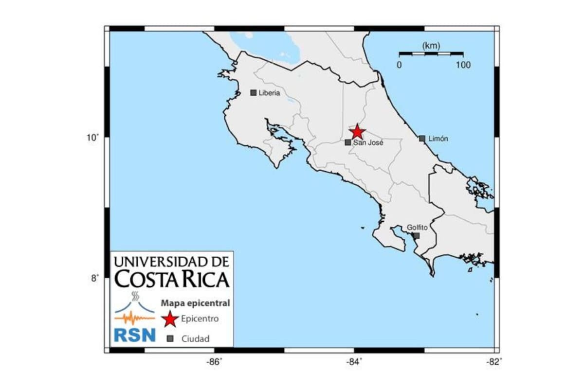 VIDEOS: Sismo de magnitud 5.3 sacude Costa Rica y deja 23 réplicas en el sistema de fallas Río Sucio