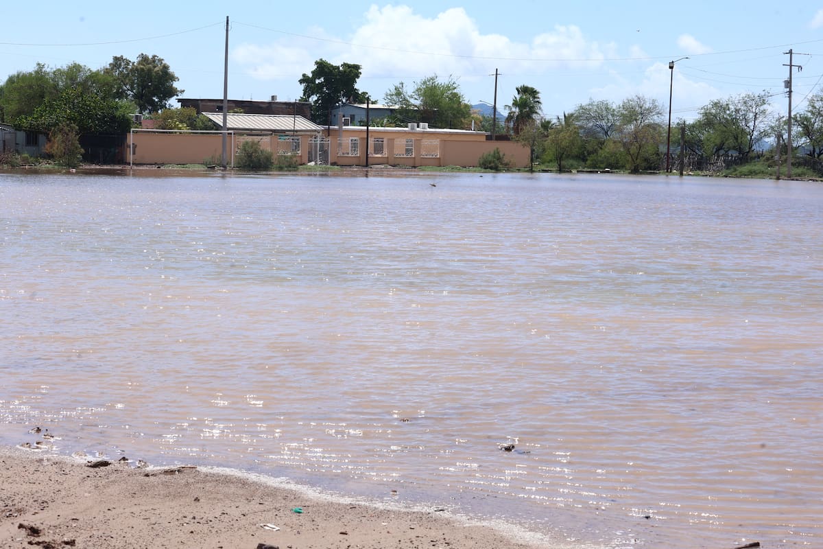 Estas fueron las zonas de Sonora donde más llovió: Empalme encabezó los registros y arroyos incomunicaron poblados de Guaymas