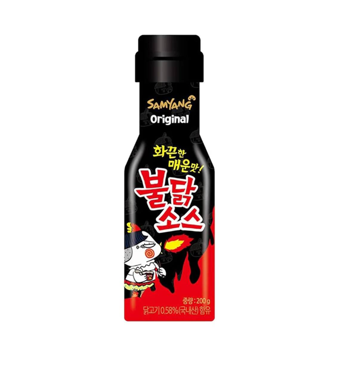 Salsa picante "Buldak" con la cual fue alimentada la pequeña de 2 años que murió en Corea del Sur. / Samyang - Buldak.