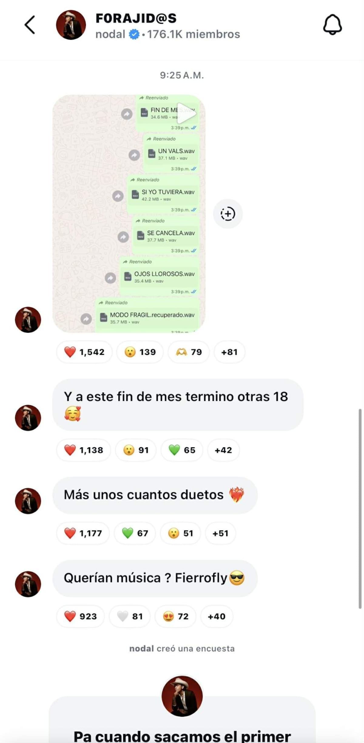 Christian Nodal filtra los temas de su nuevo álbum y adelanta un 2026 con música inédita | captura de pantalla IG (@Nodal)