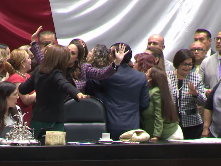 Manotean diputadas y se empujan al discutir sobre conflicto Palestina-Israel; Kenia López Rabadán pide dos minutos de silencio
