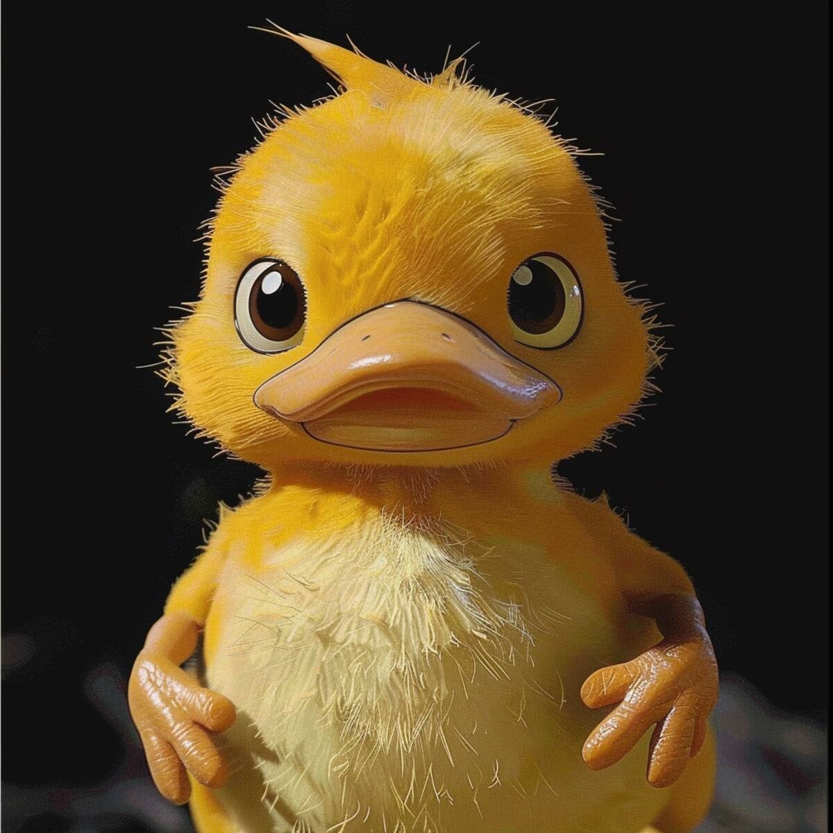 Psyduck de Pokémon en estilo realista según la IA de Midjourney