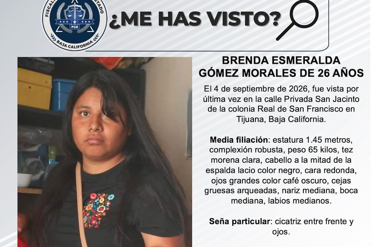 Se busca a Brenda Esmeralda Gómez Morales de 26 años