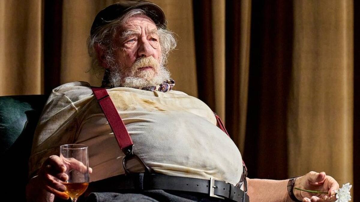 Ian McKellen como Falstaff en la obra de teatro ‘Player Kings'